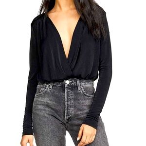 Free People Top in Black, Size Small
